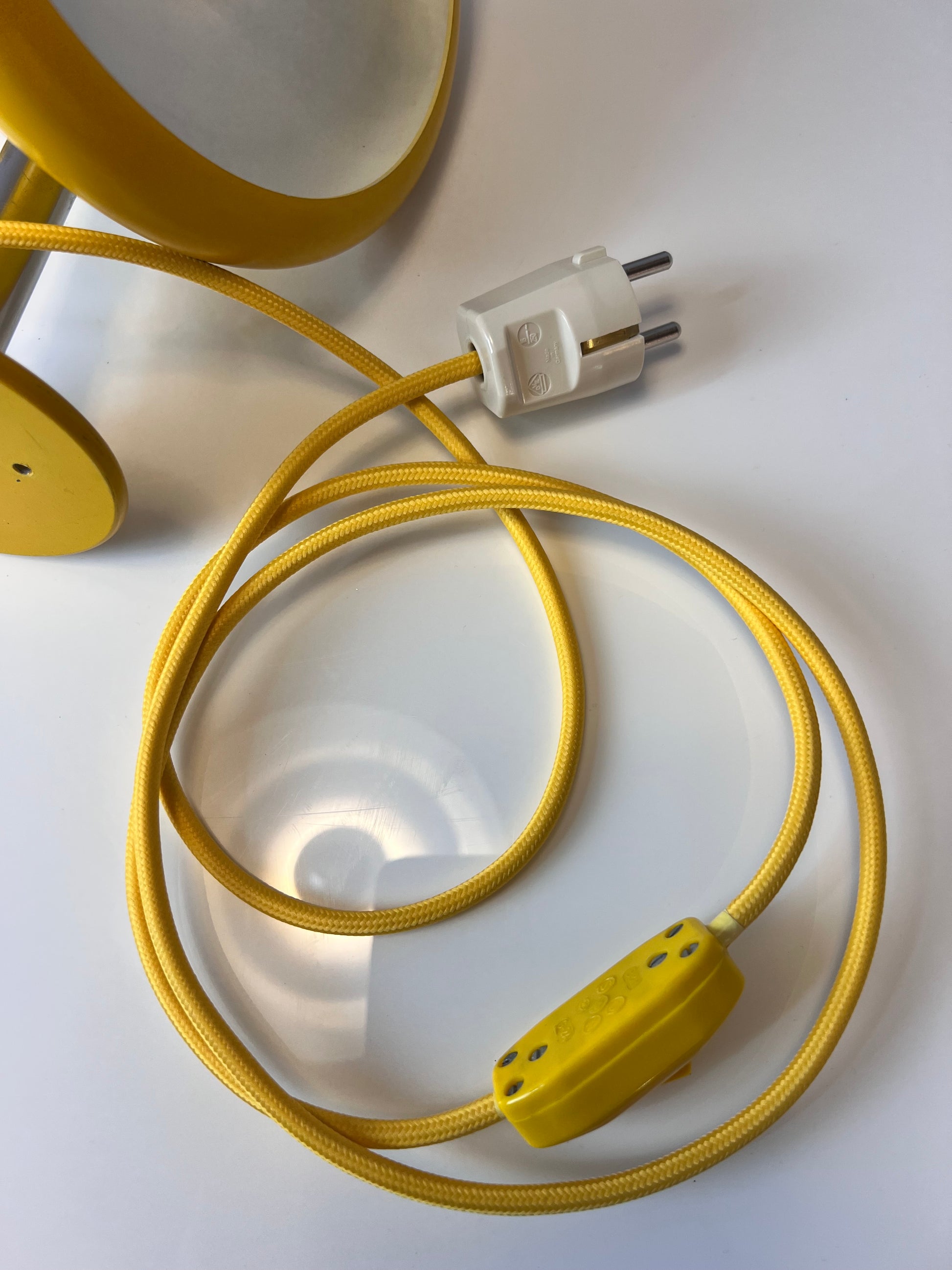 Wandlampe Optima gelb von Hans Due für Fog & Mørup