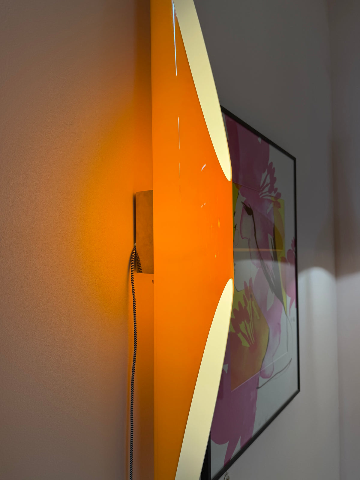 Wandlampe Shakti Wall Fix orange von Marzio Rusconi Clerici für Kundalini