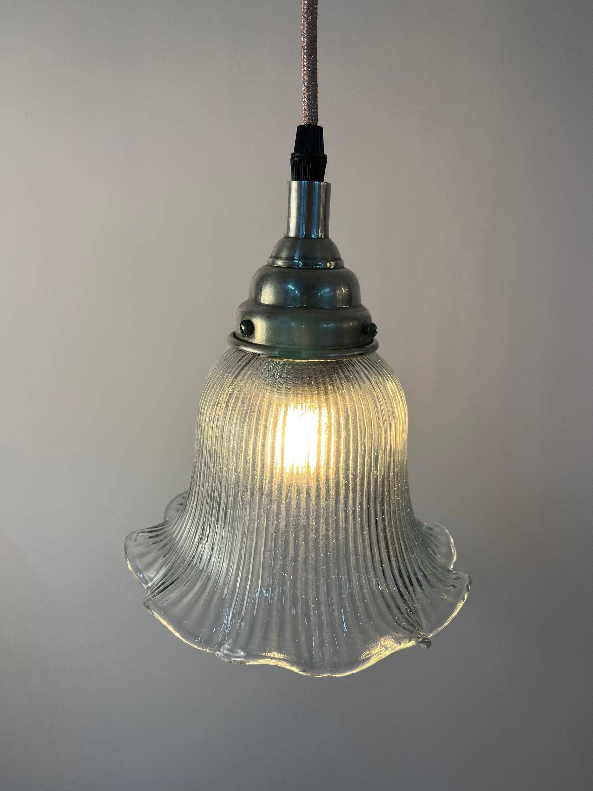Blumenlampe Glas aus Dänemark