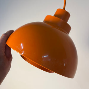 Hängelampen Minisol orange von K. Kewo für Nordisk Solar