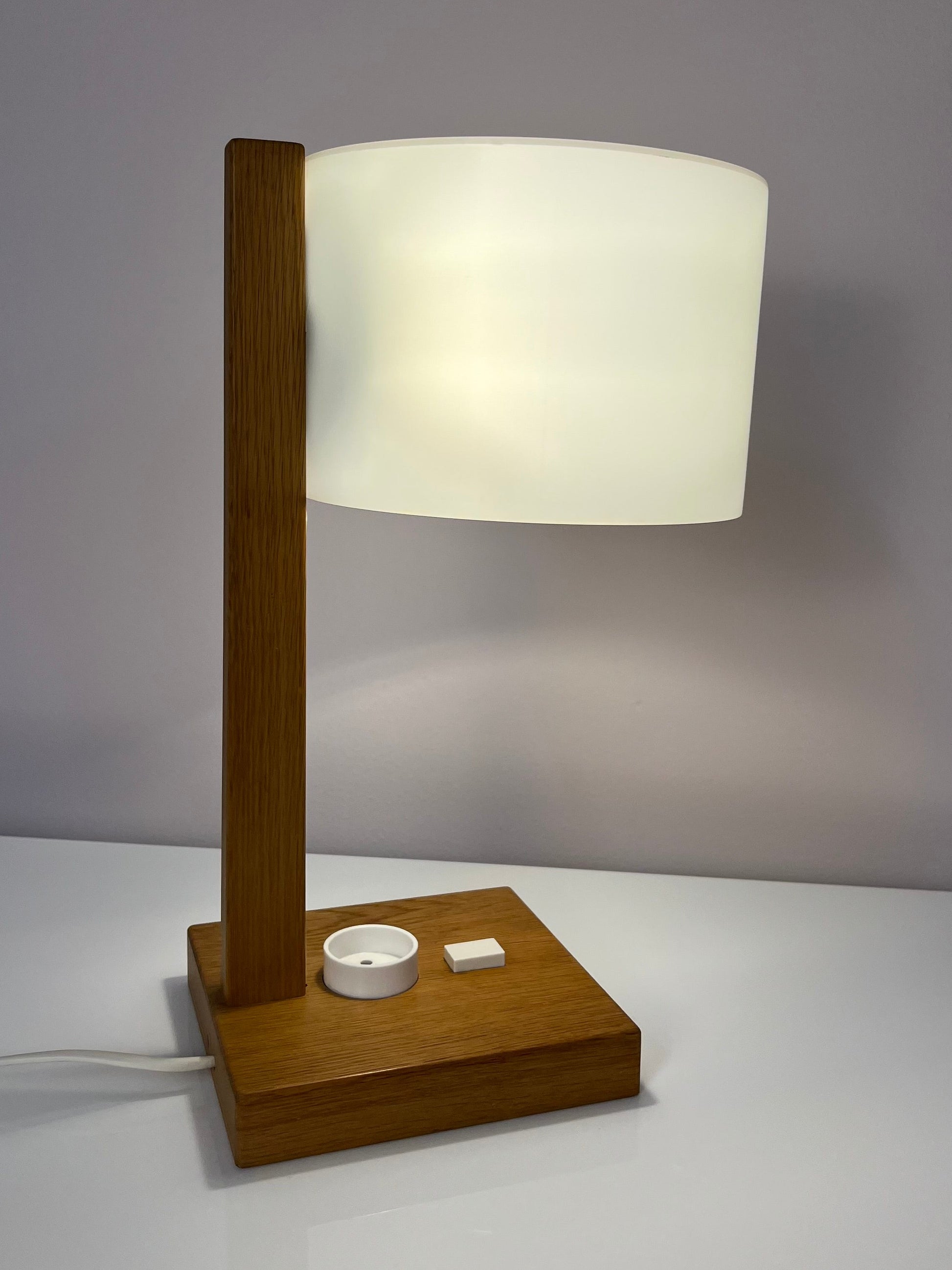 Schreibtischlampe weiß Eiche von Luxus Vittsjö