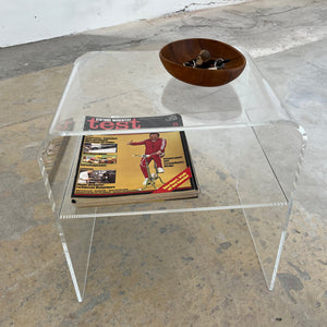 Beistelltisch Plexiglas mit Ablagefach