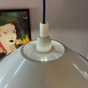 Industrielampe weiß Metall aus Dänemark