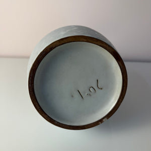 Set: Vase und Karaffe mintgrün weiß Keramik aus Westdeutschland