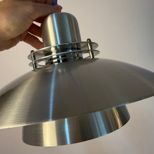 Lamellenlampe silber aus Dänemark