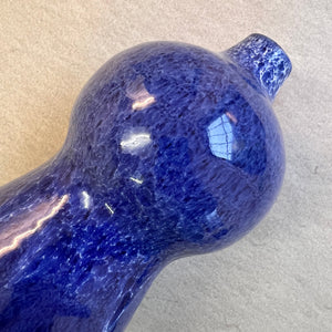 Vase blau Keramik von VEB Töpferhof Römhild DDR
