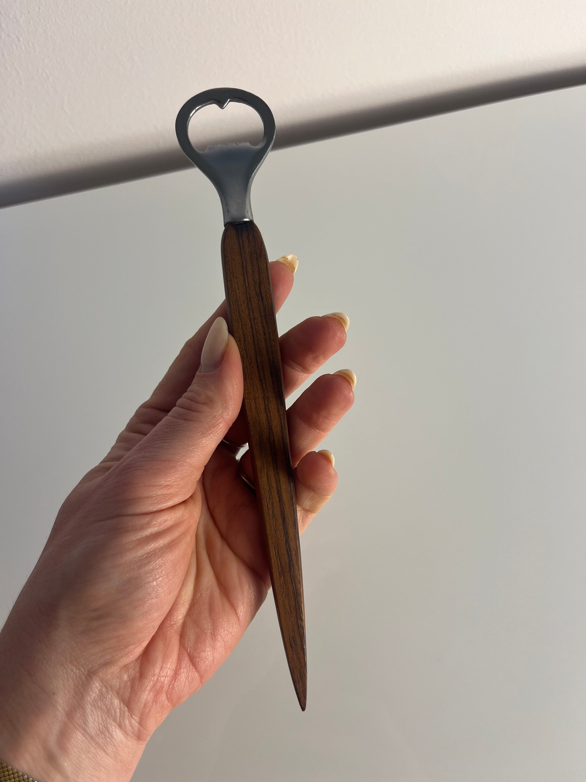 Flaschenöffner Teak aus Dänemark