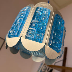 Hängelampe blau silber von Vitrika