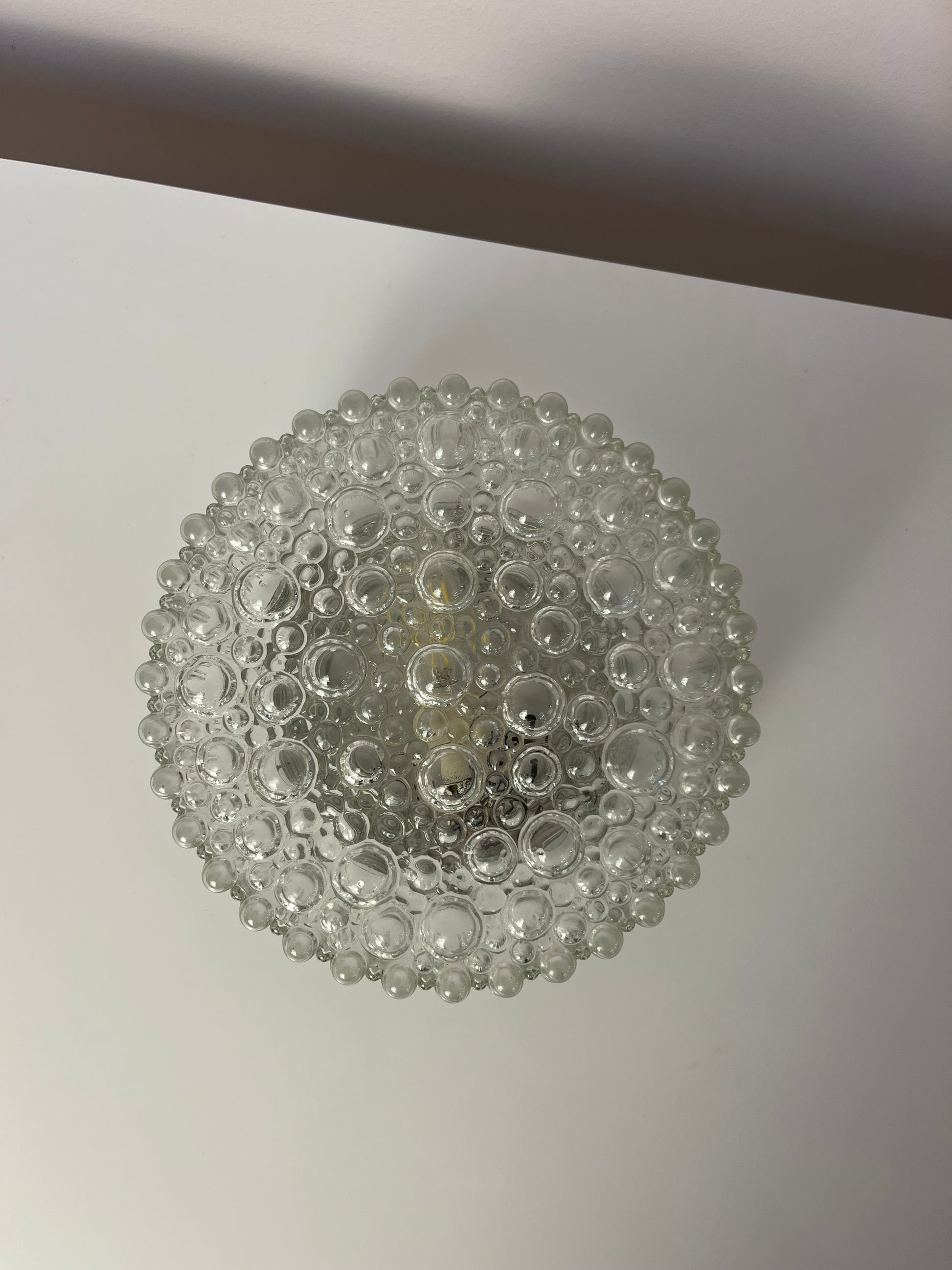 Wand-/ Deckenlampe Kristallglas mit schwarzem Sockel von STAFF
