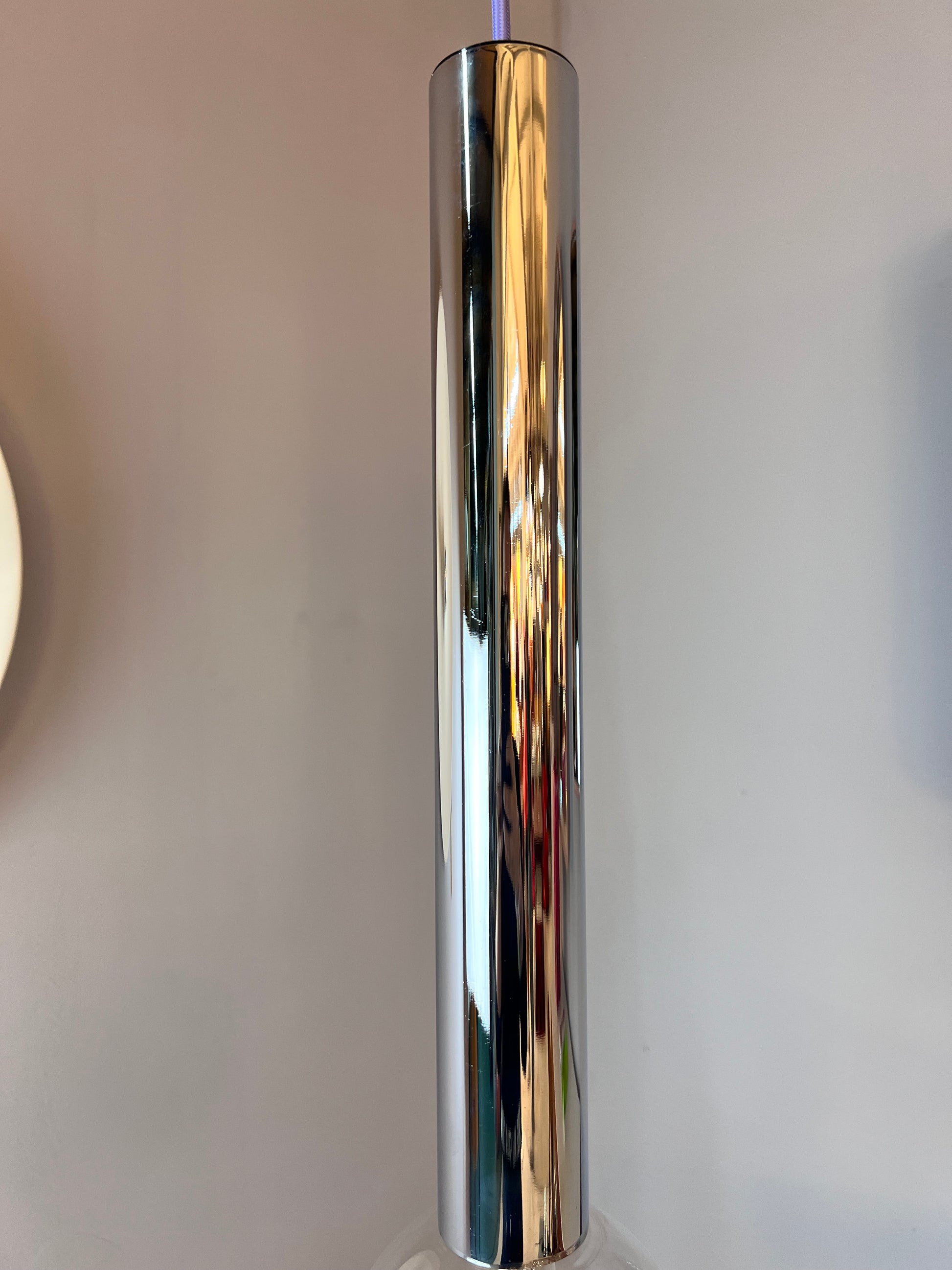 Hängelampe Big Globe Chrom 49 cm von Motoko Ishii für STAFF