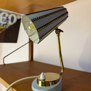 Tischlampe creme Messing von Robert Pfäffle