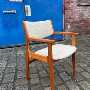 Armlehnstuhl Teak Wolle von Erik Buch für Nova Møbler