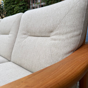 3-Sitzer Sofa Teak Wolle von Holstebro Møbelfabrik