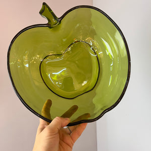 Set: 14x Schalen grüner Apfel Glas