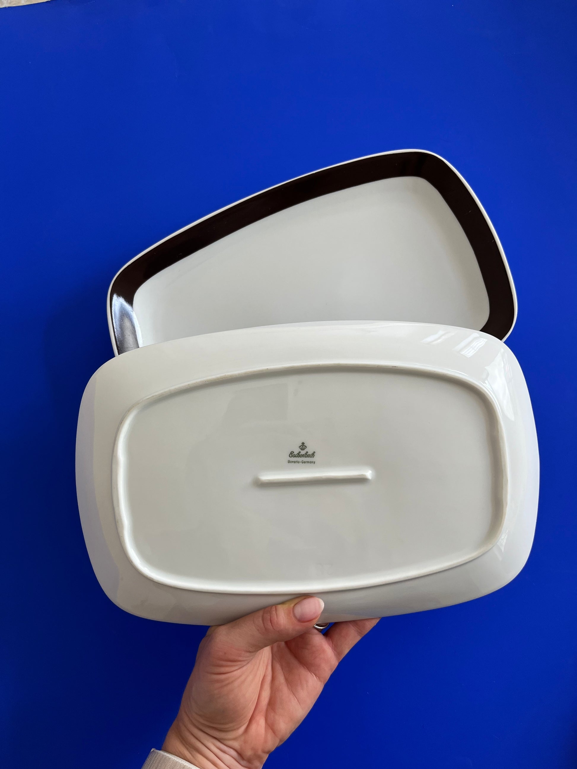 Porzellanservice orange braun von Eschenbach Bavaria