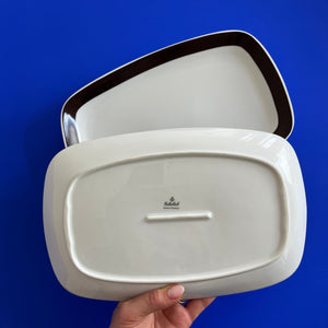 Porzellanservice orange braun von Eschenbach Bavaria