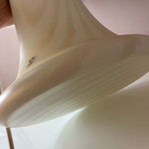 Pilzlampe weiß mit Zebramuster von Peill & Putzler