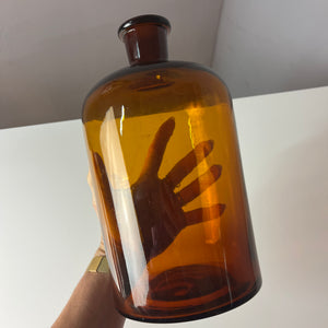 Apothekerglas braun ohne Deckel