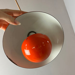 Hängelampe Flowerpot VP1 orange von Verner Panton für Louis Poulsen