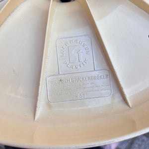 Barhocker creme orange von Friedrich Stuckenbröker für Lockhausen Plastik
