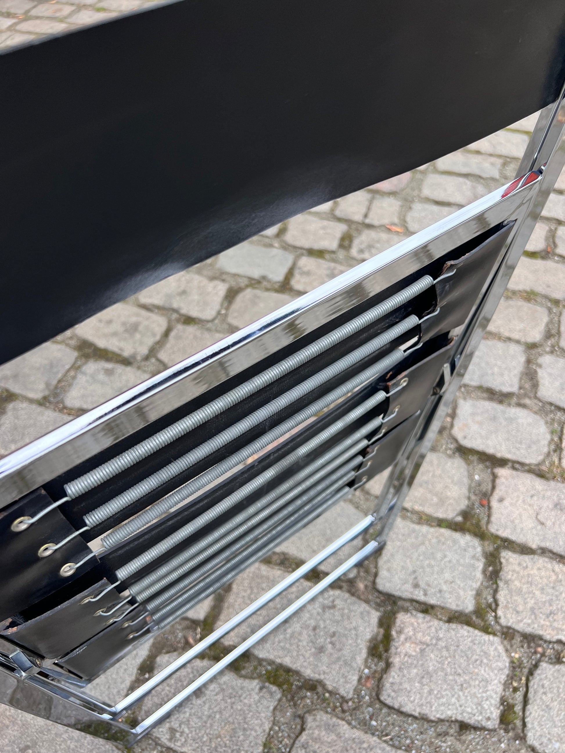 Klappstuhl Vono Echtleder Chrom von Interlübke