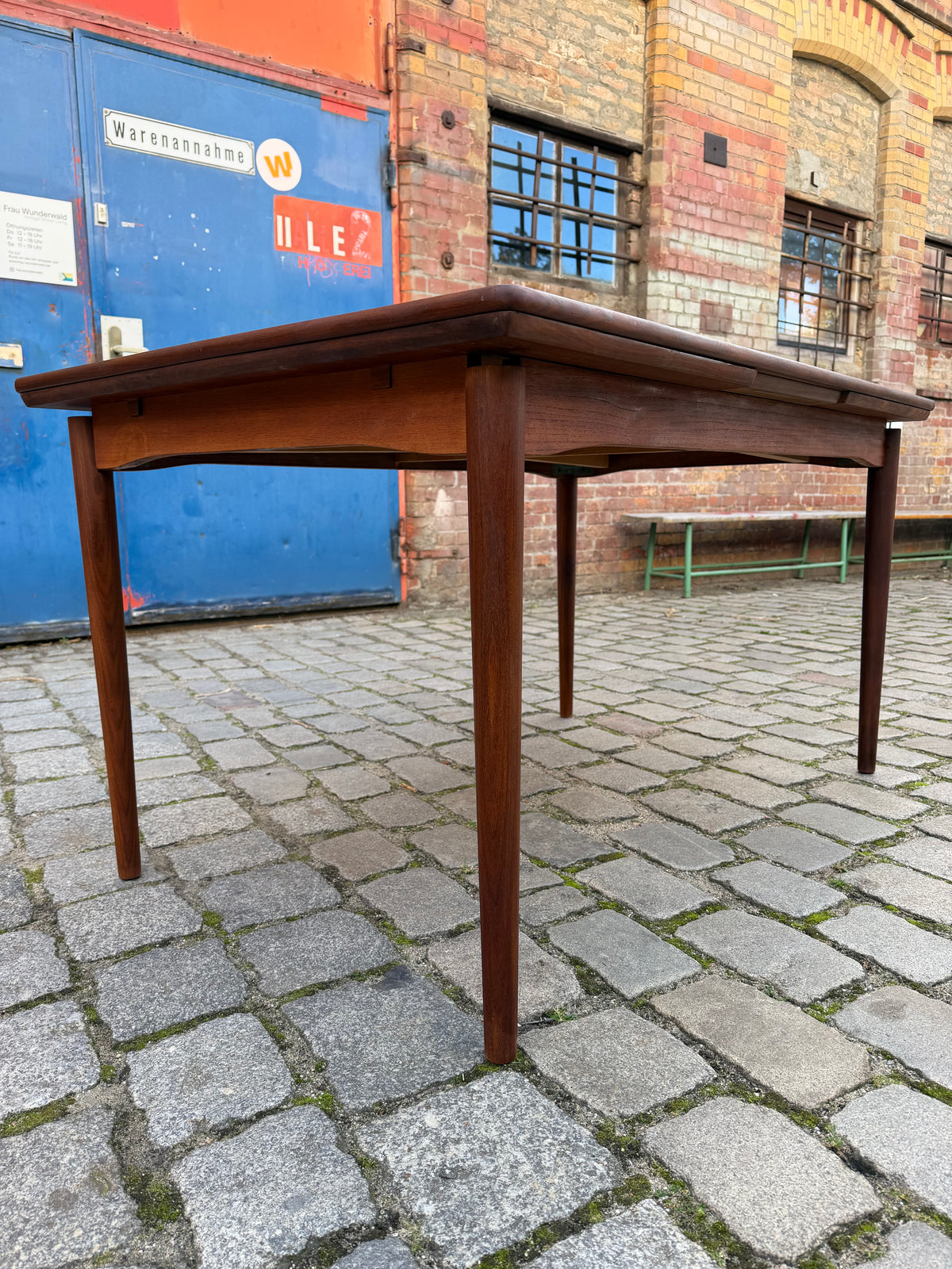 Ausziehbarer Esstisch Teak aus Dänemark