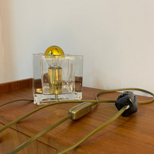 Tischlampe Ice Cube Glas von Nachtmann