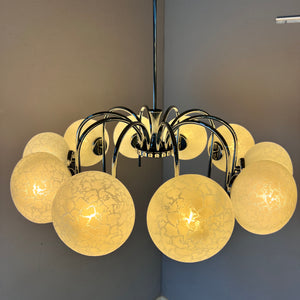 Kronleuchter mit 10 Kugeln von Richard Essig für Hustadt