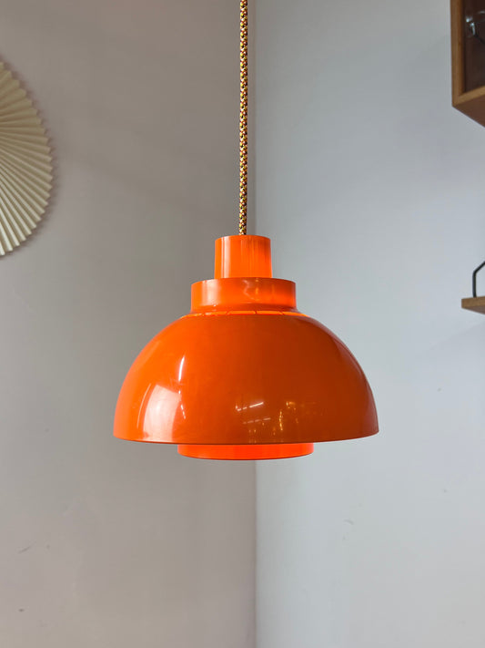 Hängelampe Minisol orange von K. Kewo für Nordisk Solar
