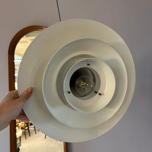 Lamellenlampe silber aus Dänemark