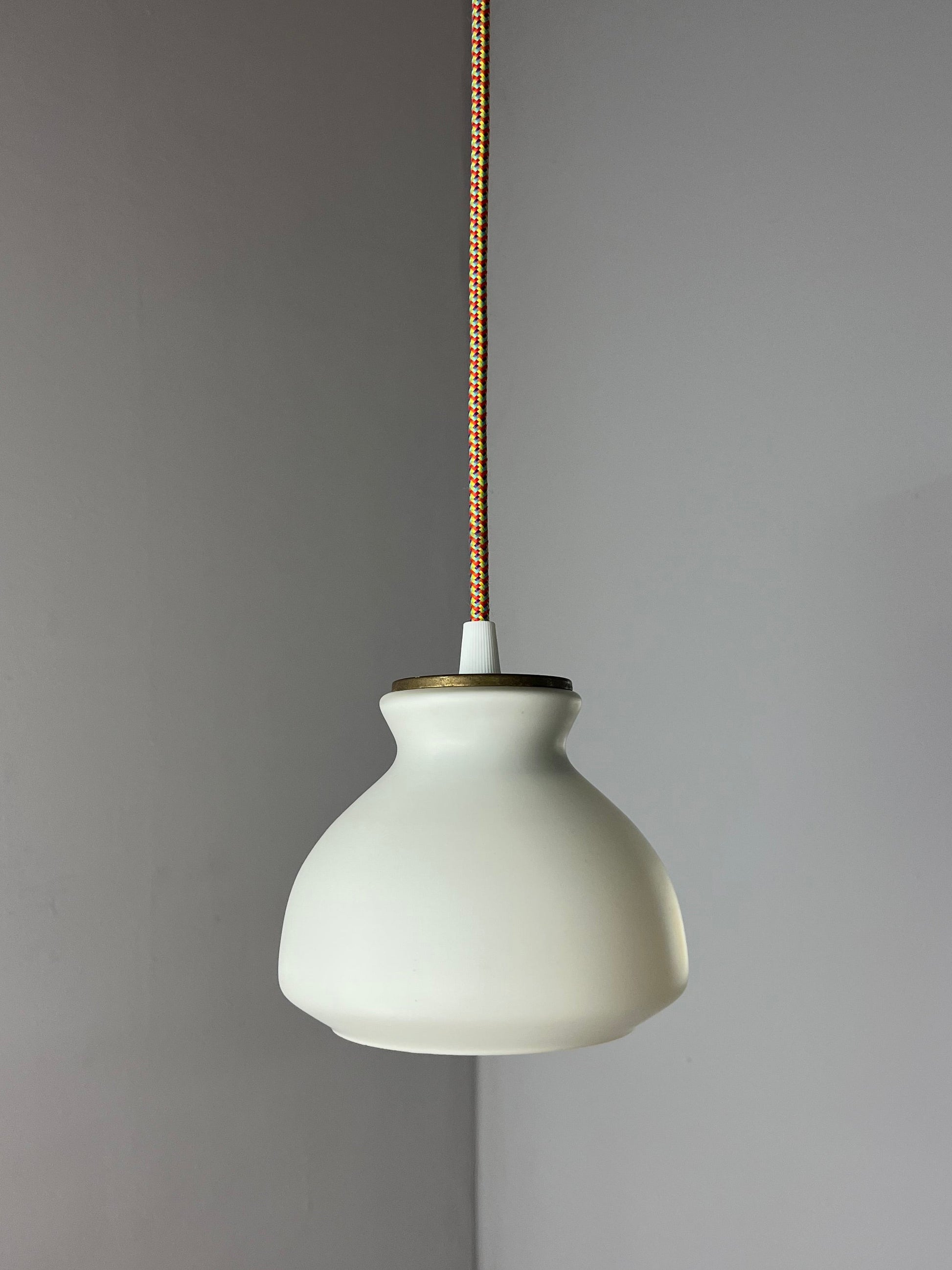 Hängelampe weiß Glas von Holmegaard