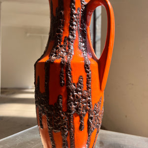 Bodenvase Fat Lava orange von Scheurich West Germany