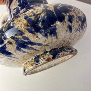 Karaffe blau gesprenkelt von Marei Keramik