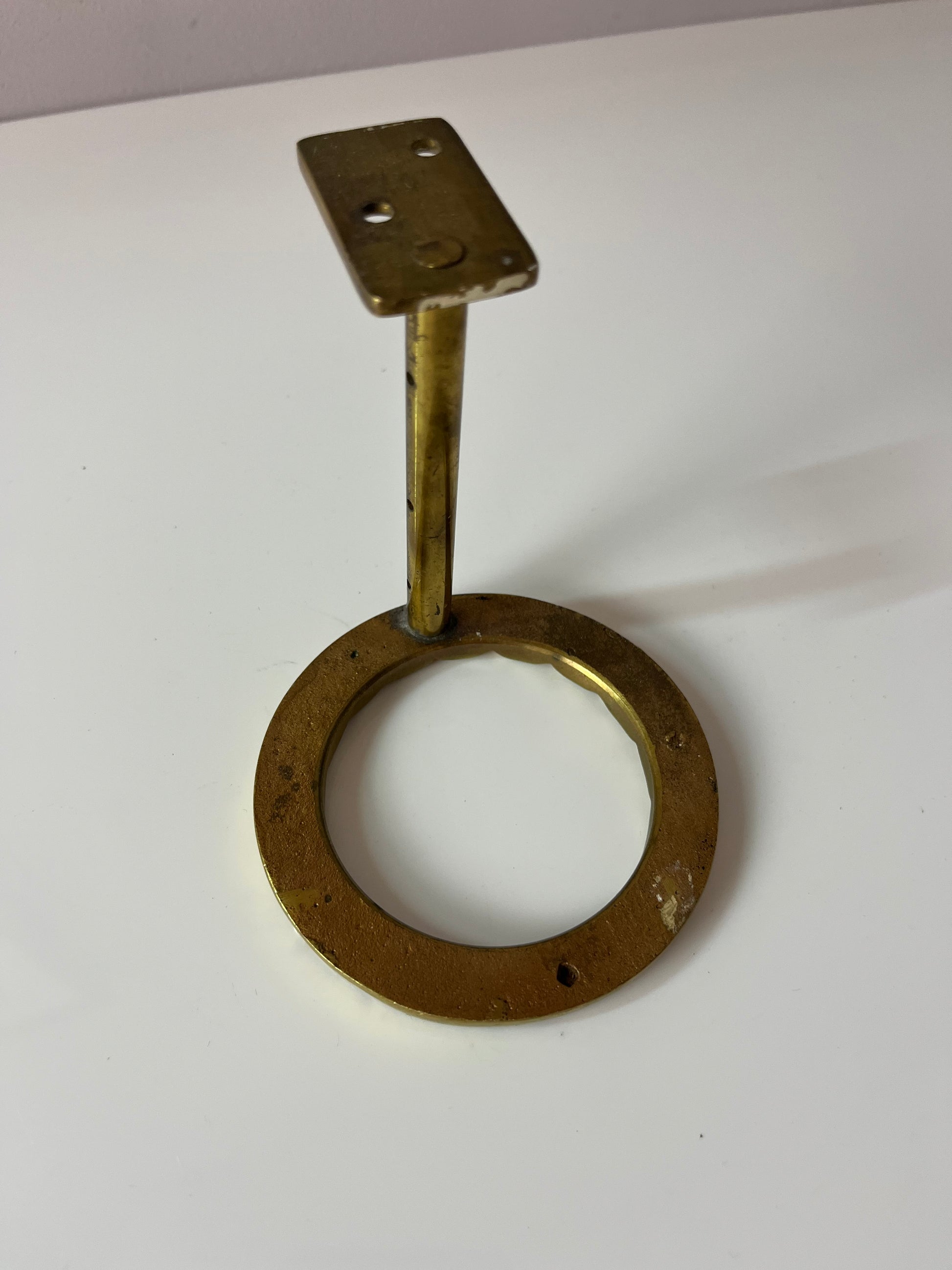 Runder Wandhaken Messing