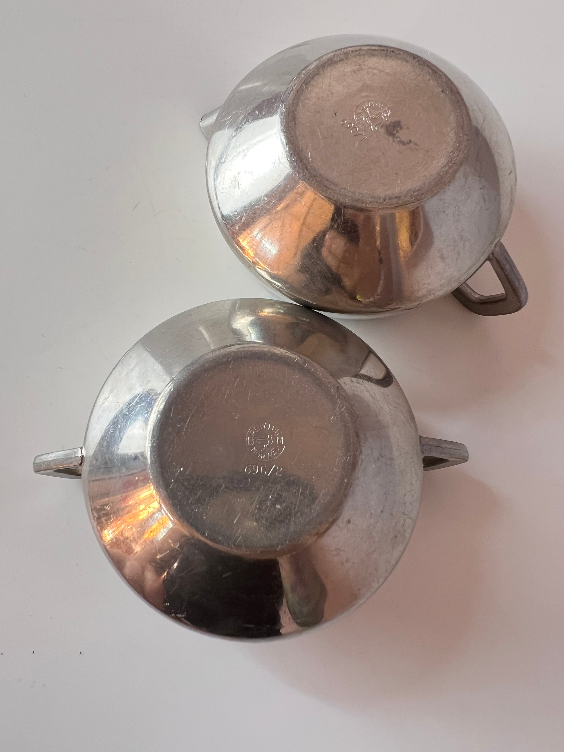 Set: Zuckerdose und Milchkännchen von Brødrene Mylius