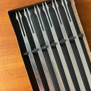 Fonduegabeln Edelstahl & Teak von Stelton