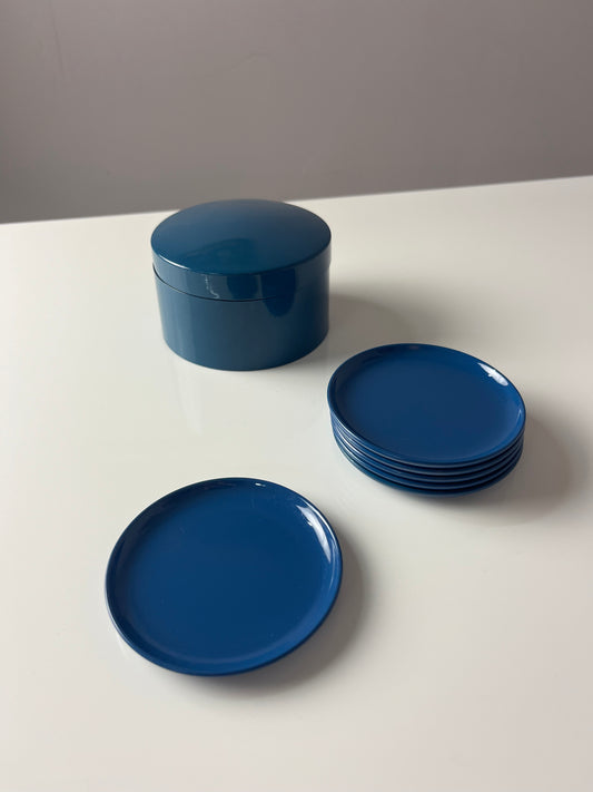 Set: 6x Untersetzer blau in Dose von Laurids Lønborg