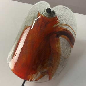 Wandlampe rotbraun Glas von Per Lütken für Holmegaard