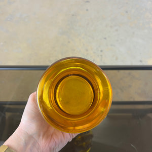 Hyazinthenvase gelb Glas