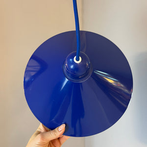 Metalllampe HORN blau aus Dänemark