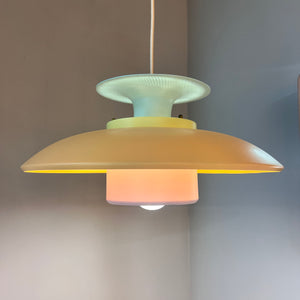 Lamellenlampe neu lackiert pastell-candy