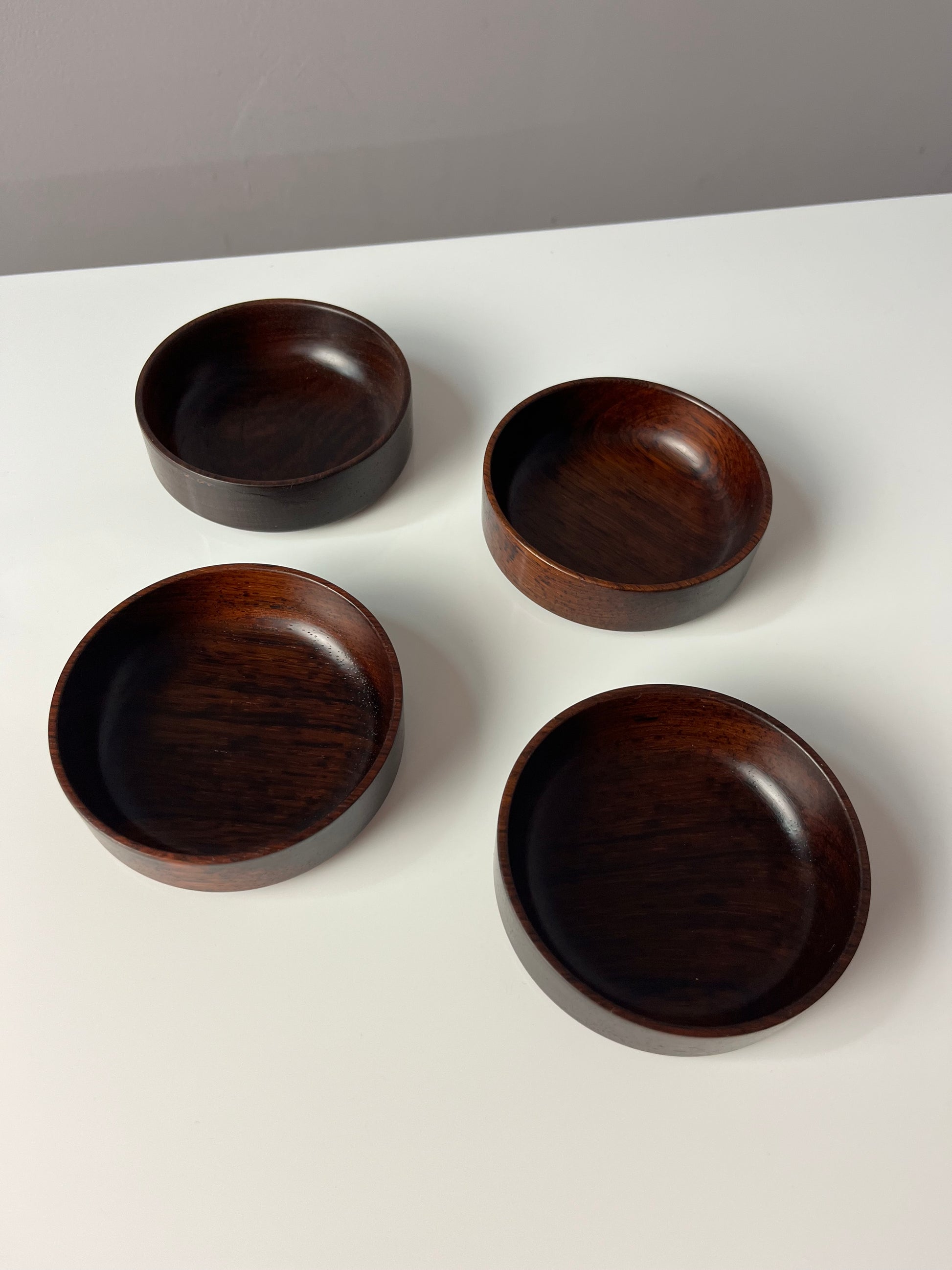 Set: 4x Schale stapelbar Palisander