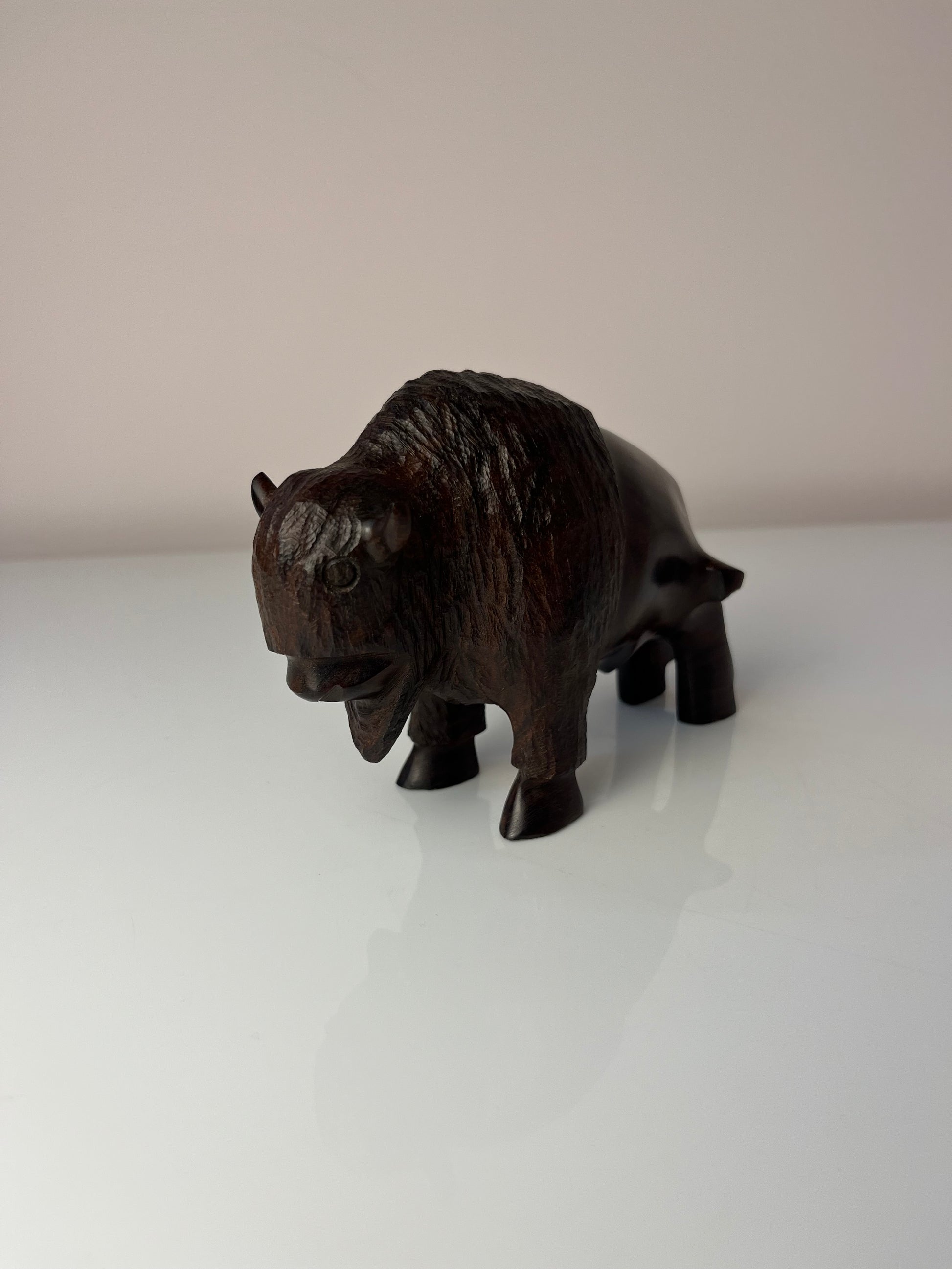 Figur Büffel Wüsteneisenholz
