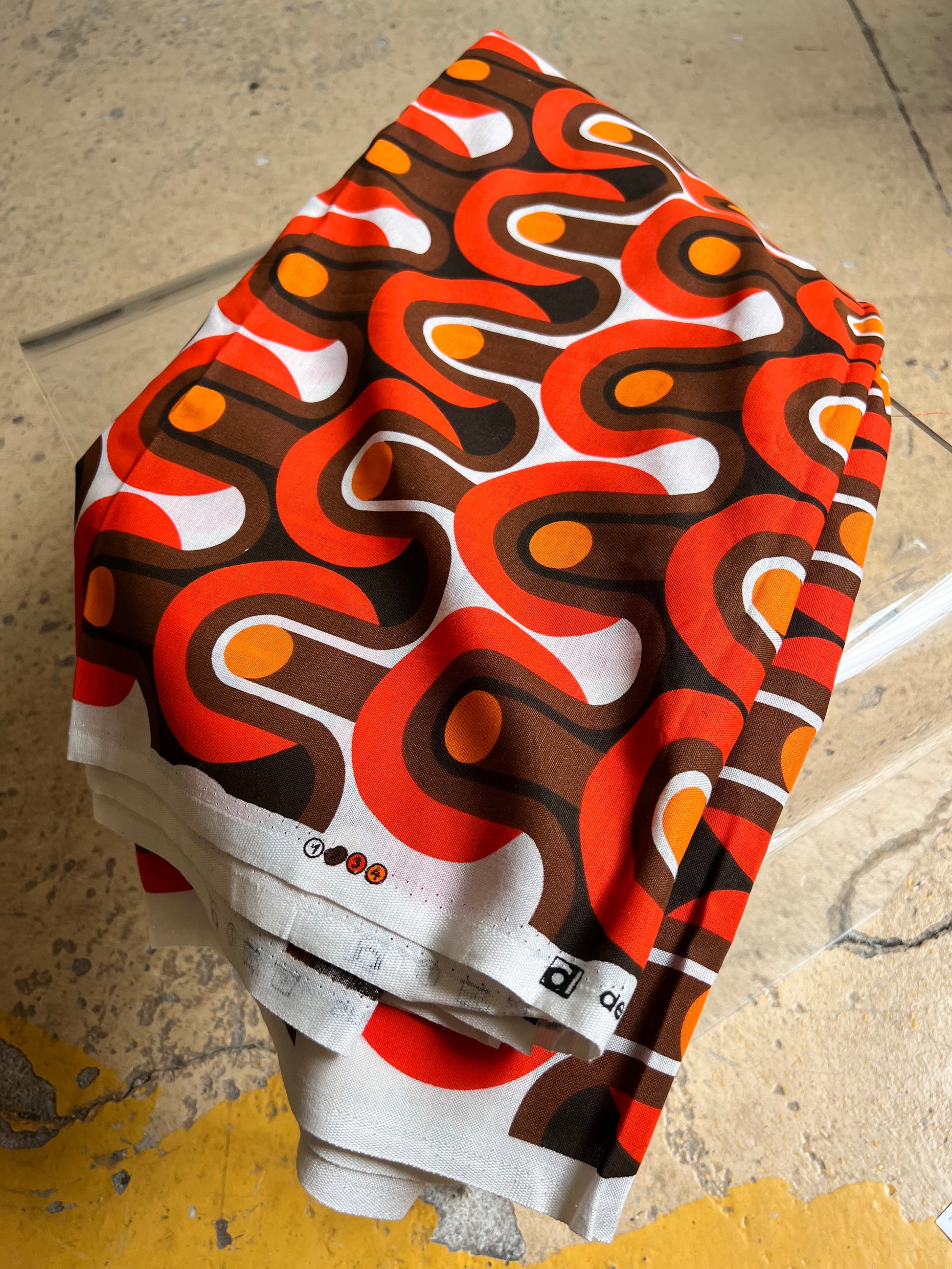 Upholstery Fabric Retro Stoffe 70er Retro Gardinenstoff Canvas