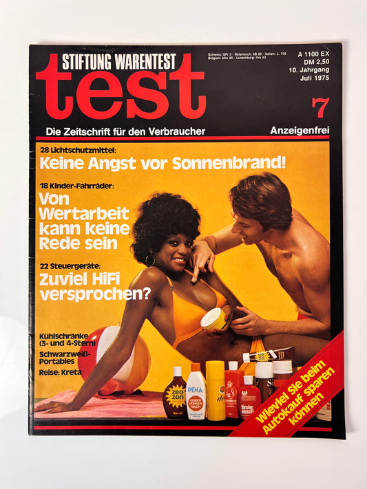 Stiftung Warentest Zeitschrift Juli 1975