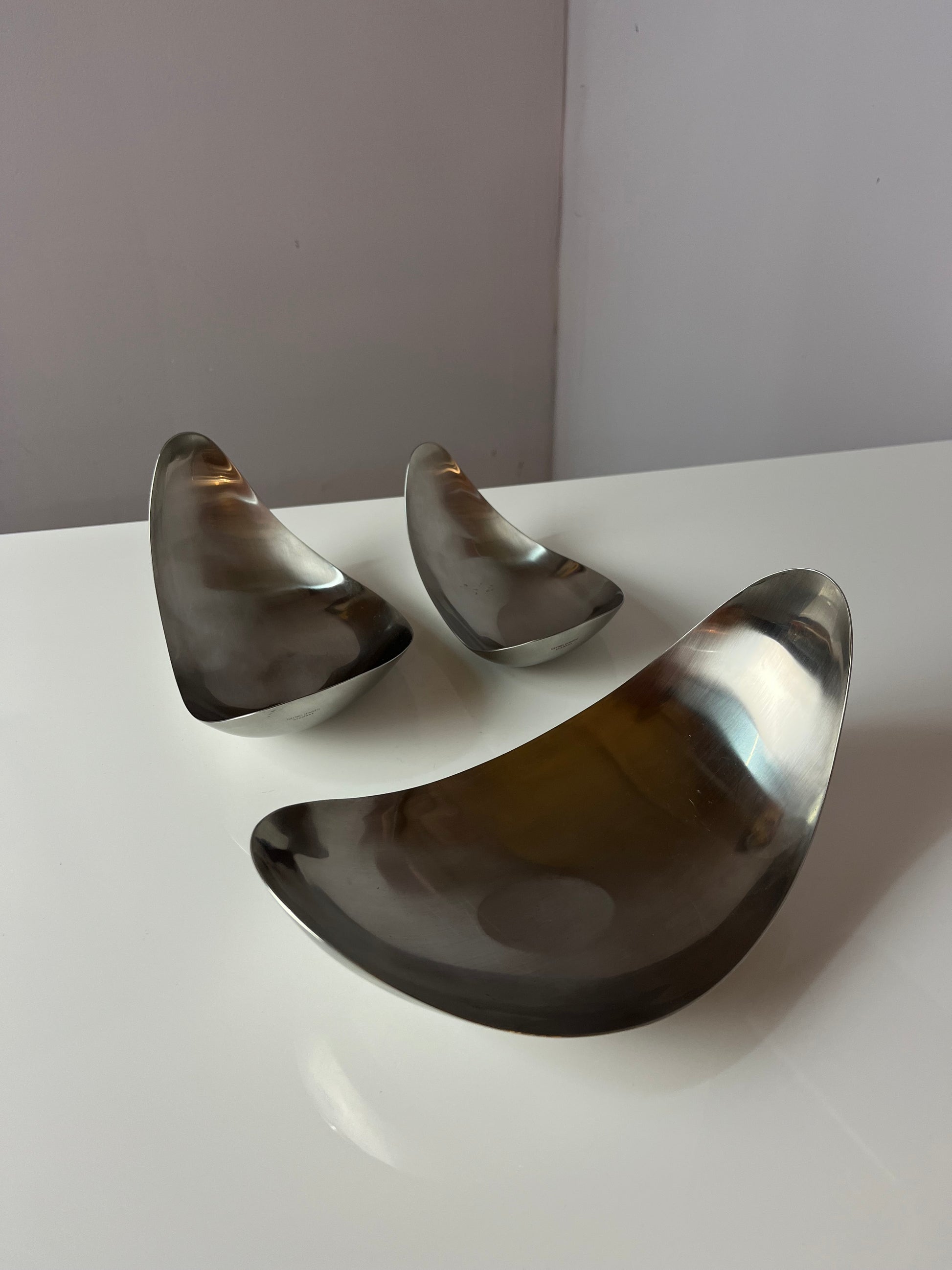 Set: Servierschalen Leaf von Helle Damkjær für Georg Jensen