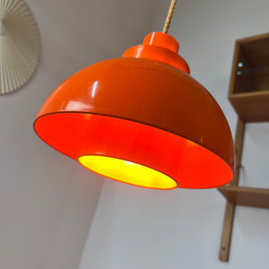 Hängelampe Minisol orange von K. Kewo für Nordisk Solar