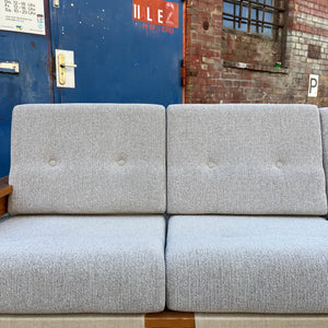 3-Sitzer Sofa beige grau Safari Style
