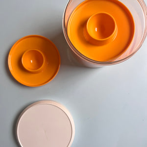 Set: 6x Eierbecher gelb 70er