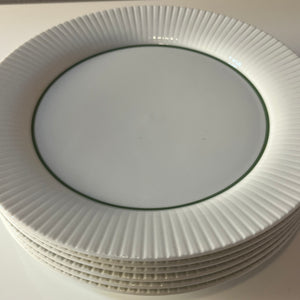 Set: 6x Kuchenteller Modulation Secunda grün von Tapio Wirkkala für Rosenthal